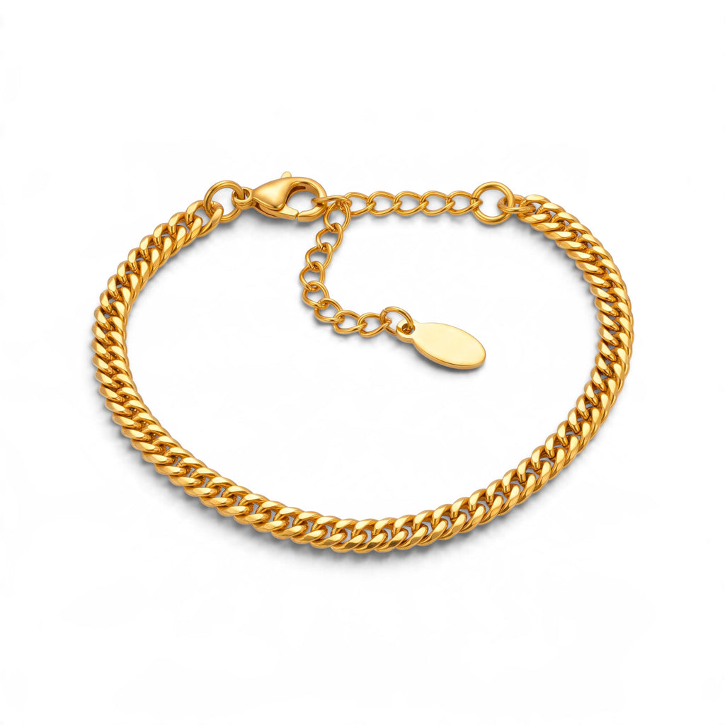 Bracciale a Catena Maglia Corda Graduata In Acciaio Inossidabile
