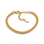 Bracciale a Catena Maglia Corda Graduata In Acciaio Inossidabile