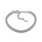 Bracciale a Catena Maglia Corda Graduata In Acciaio Inossidabile