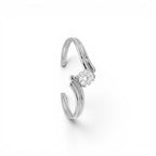 Bracciale Rigido Punto Luce In Acciaio Inossidabile