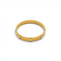 Bracciale Tubogas Rigido con Borchie Piatte In Acciaio Inossidabile