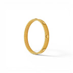 Bracciale Tubogas Rigido con Borchie Piatte In Acciaio Inossidabile