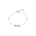 Bracciale con Sfere e Cuori Bombati In Argento 925