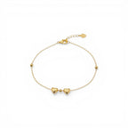 Bracciale con Sfere e Cuori Bombati In Argento 925