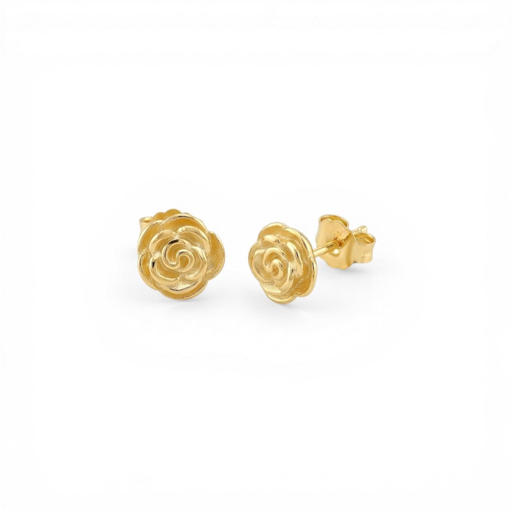Orecchini Rosa Tridimensionale In Argento 925