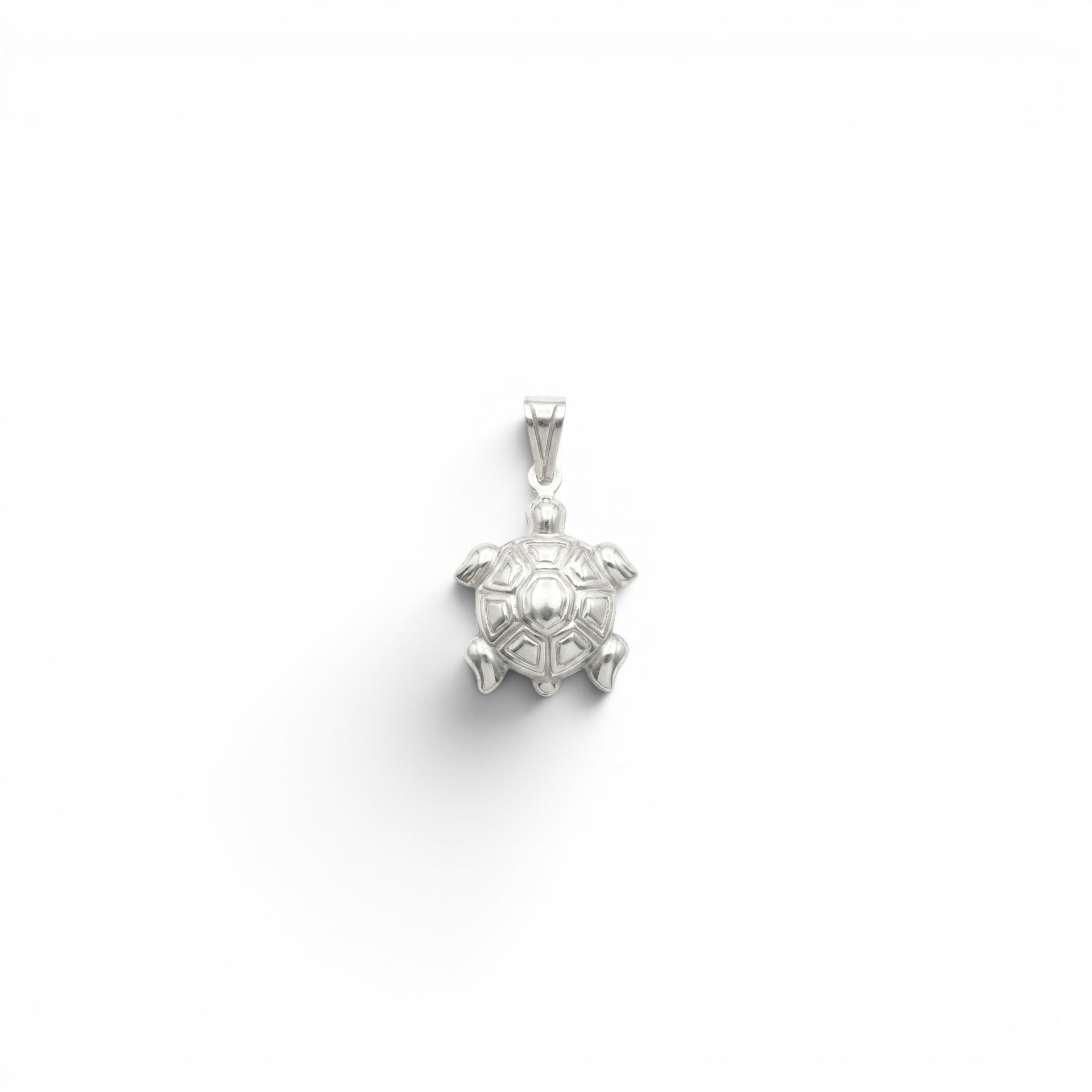 Ciondolo Tartaruga Bombata In Argento 925