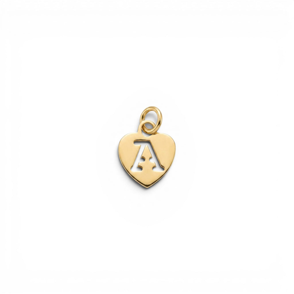 Ciondolo Cuore Iniziale In Argento 925