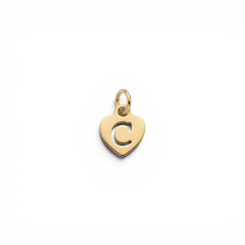 Ciondolo Cuore Iniziale In Argento 925