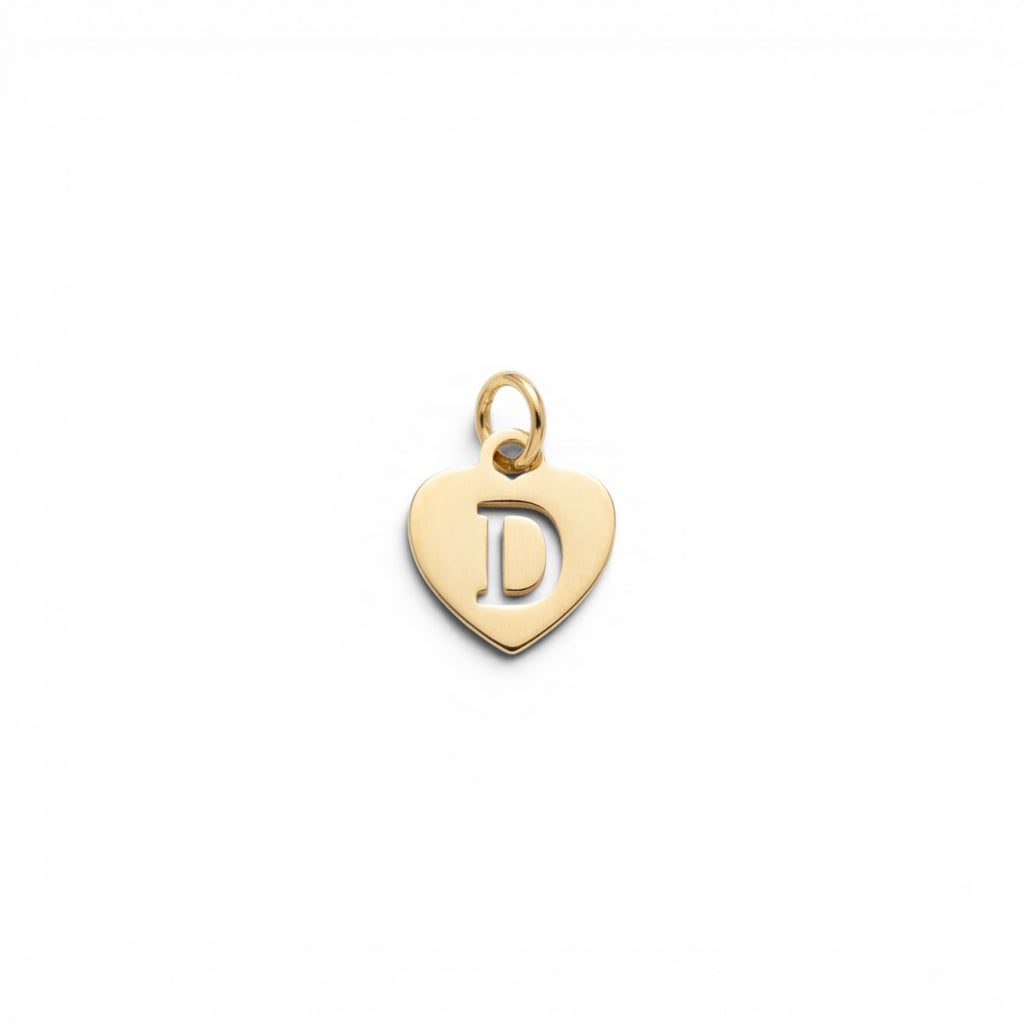Ciondolo Cuore Iniziale In Argento 925