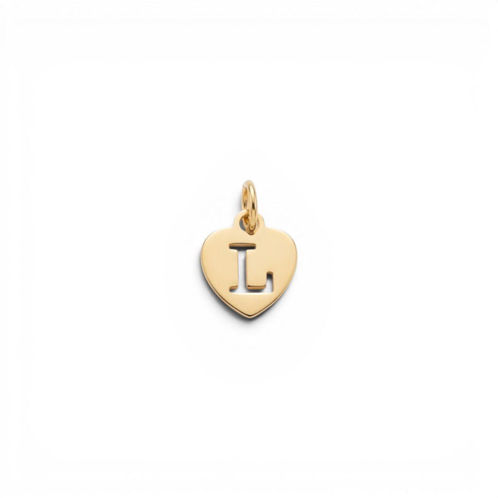 Ciondolo Cuore Iniziale In Argento 925