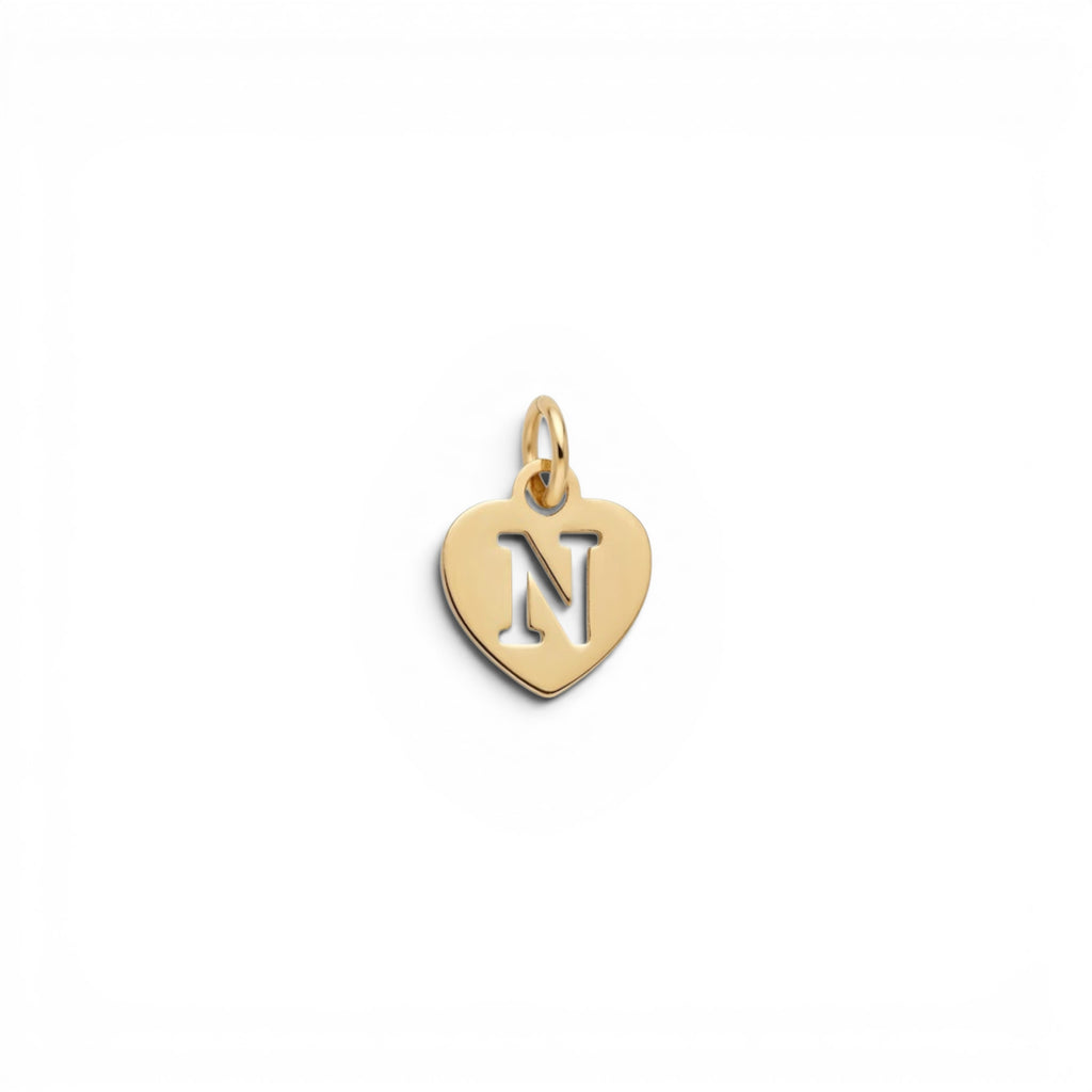 Ciondolo Cuore Iniziale In Argento 925
