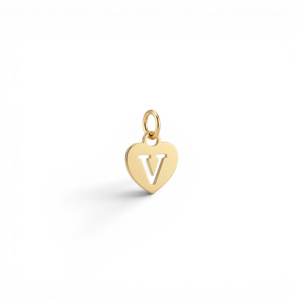 Ciondolo Cuore Iniziale In Argento 925