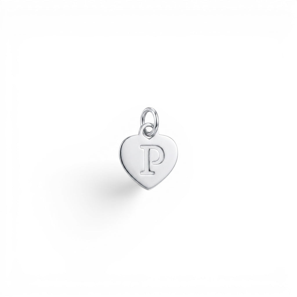 Ciondolo Cuore Iniziale In Argento 925
