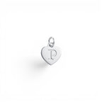 Ciondolo Cuore Iniziale In Argento 925
