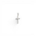 Ciondolo Croce Sottile con Zirconi In Argento 925
