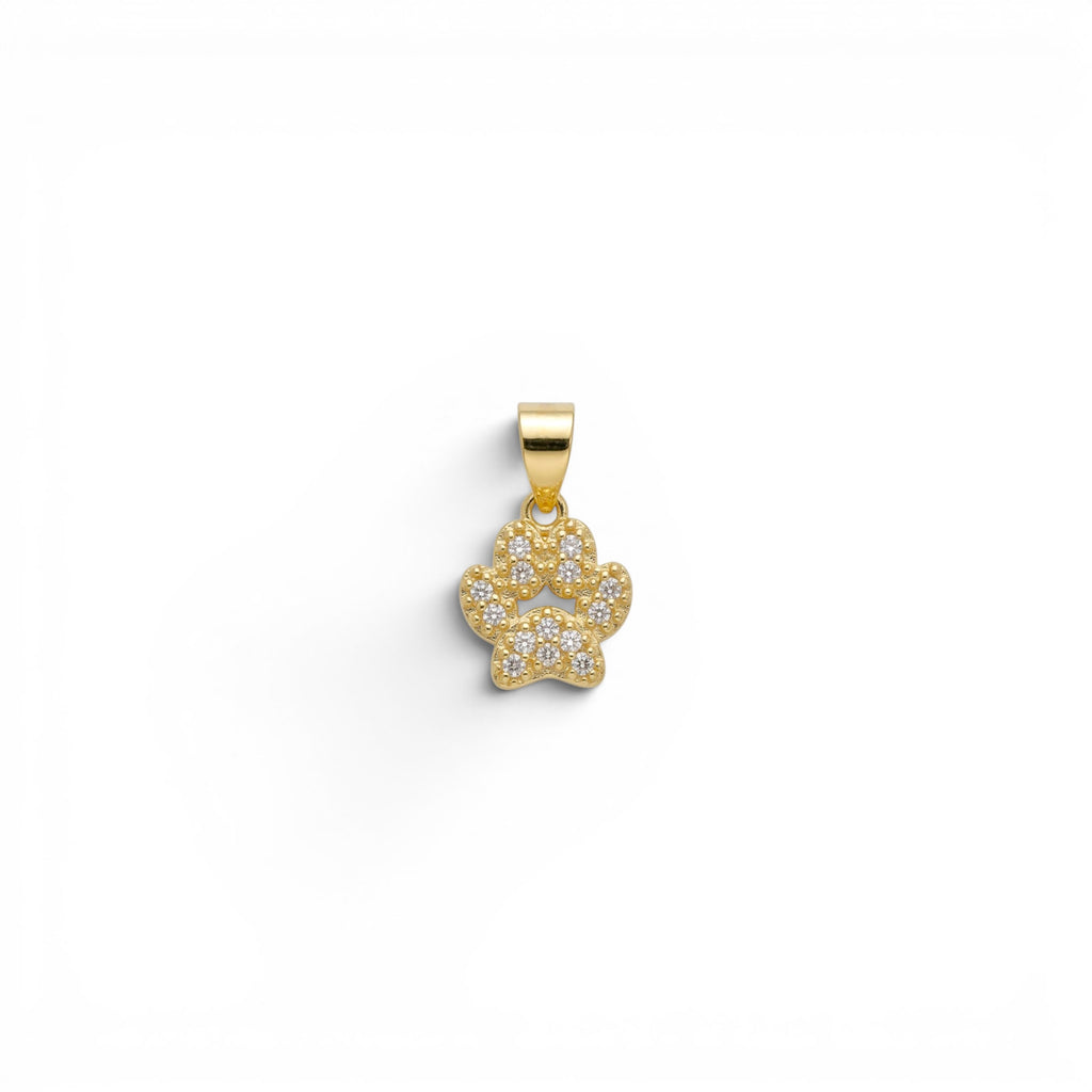 Ciondolo Zampa con Zirconi In Argento 925
