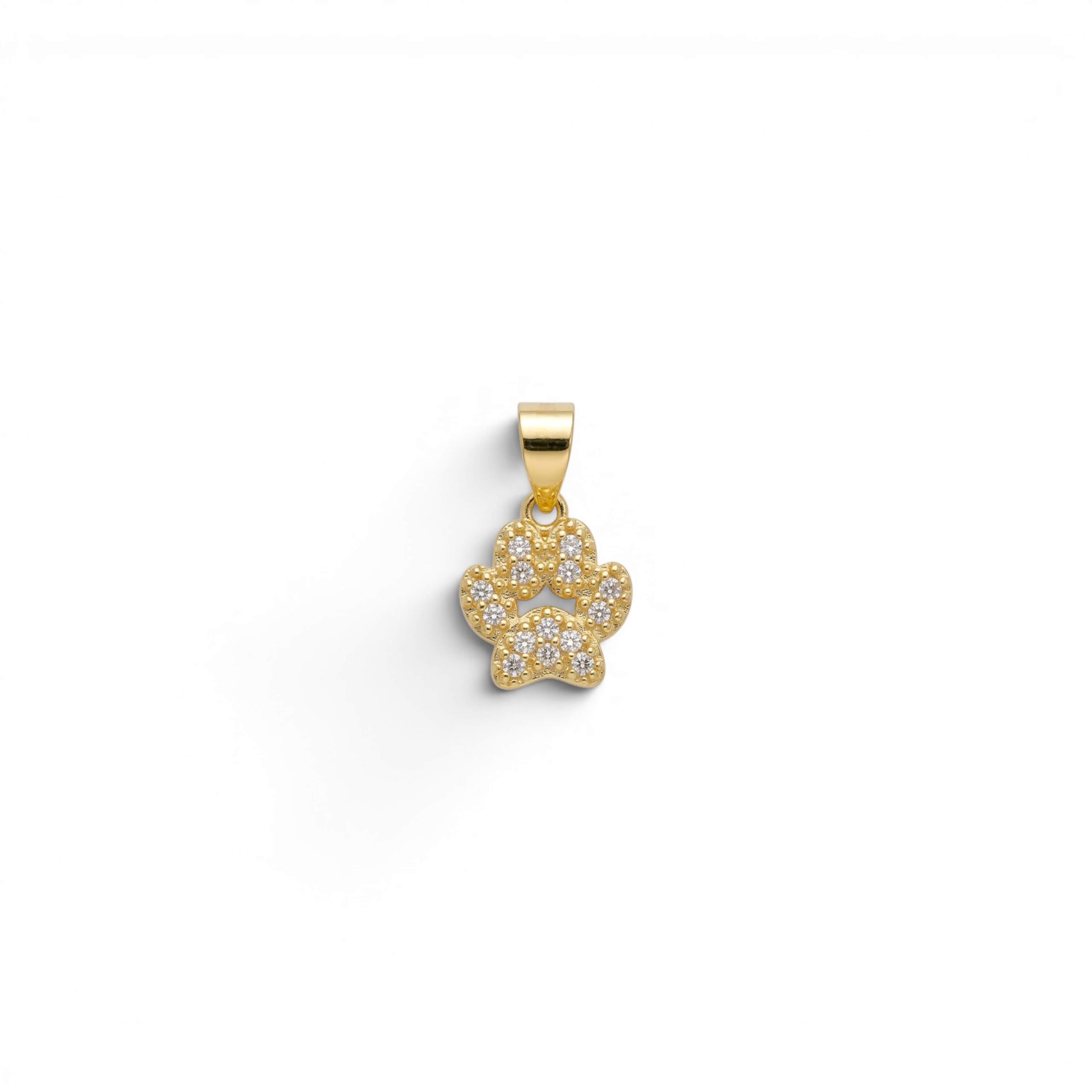 Ciondolo Zampa con Zirconi In Argento 925