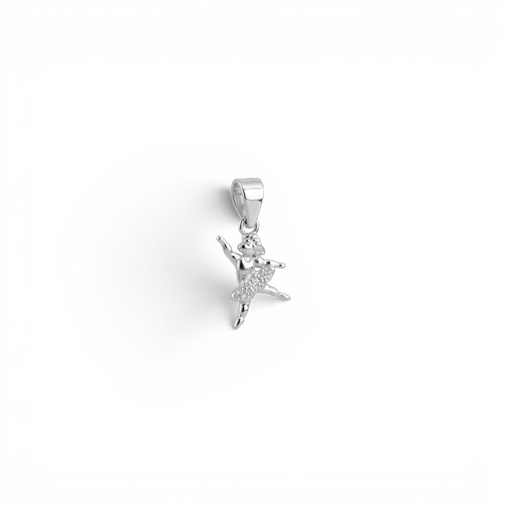 Ciondolo Piccola Ballerina con Zirconi In Argento 925