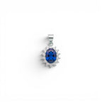 Ciondolo Ovale Kate con Zirconi In Argento 925