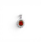 Ciondolo Ovale Kate con Zirconi In Argento 925