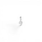 Ciondolo Chiave di Violino con Zirconi In Argento 925