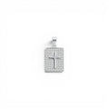 Ciondolo Piastrina con Croce In Argento 925