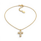 Collana con Croce in Pavé di Zirconi In Acciaio Inossidabile