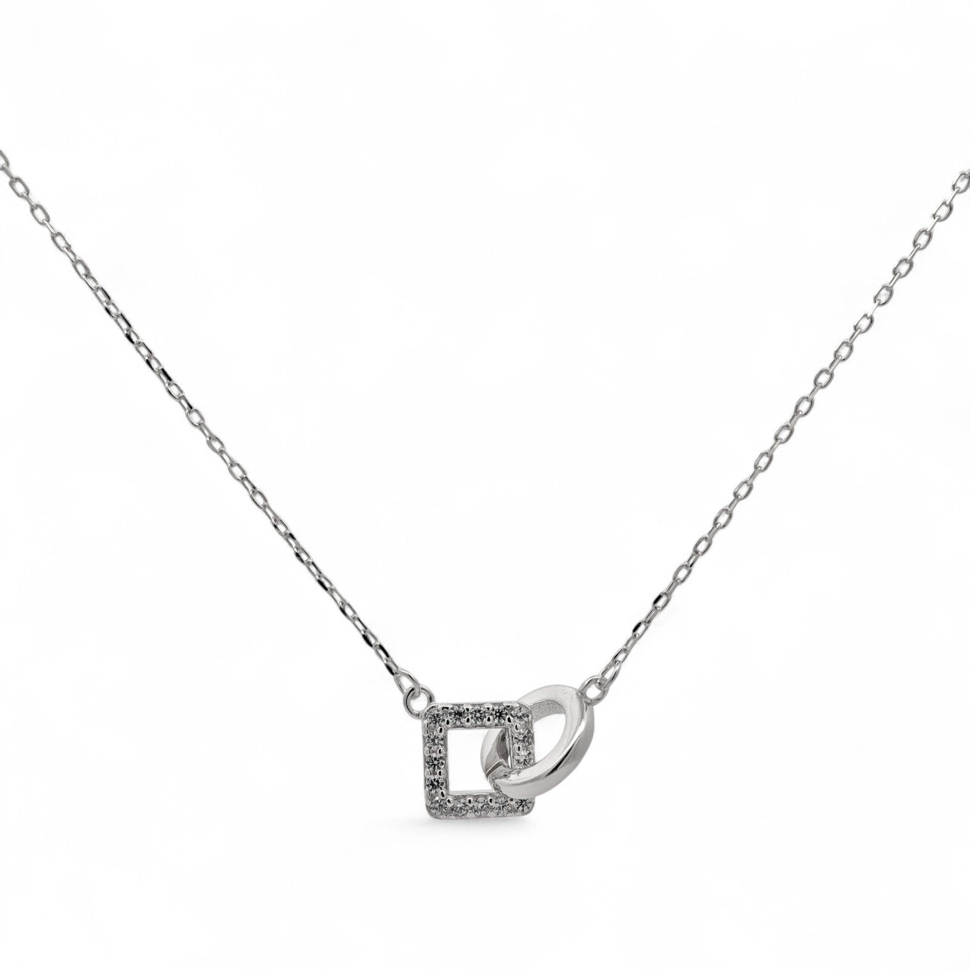 Collana Argento Nodo Geometrico
