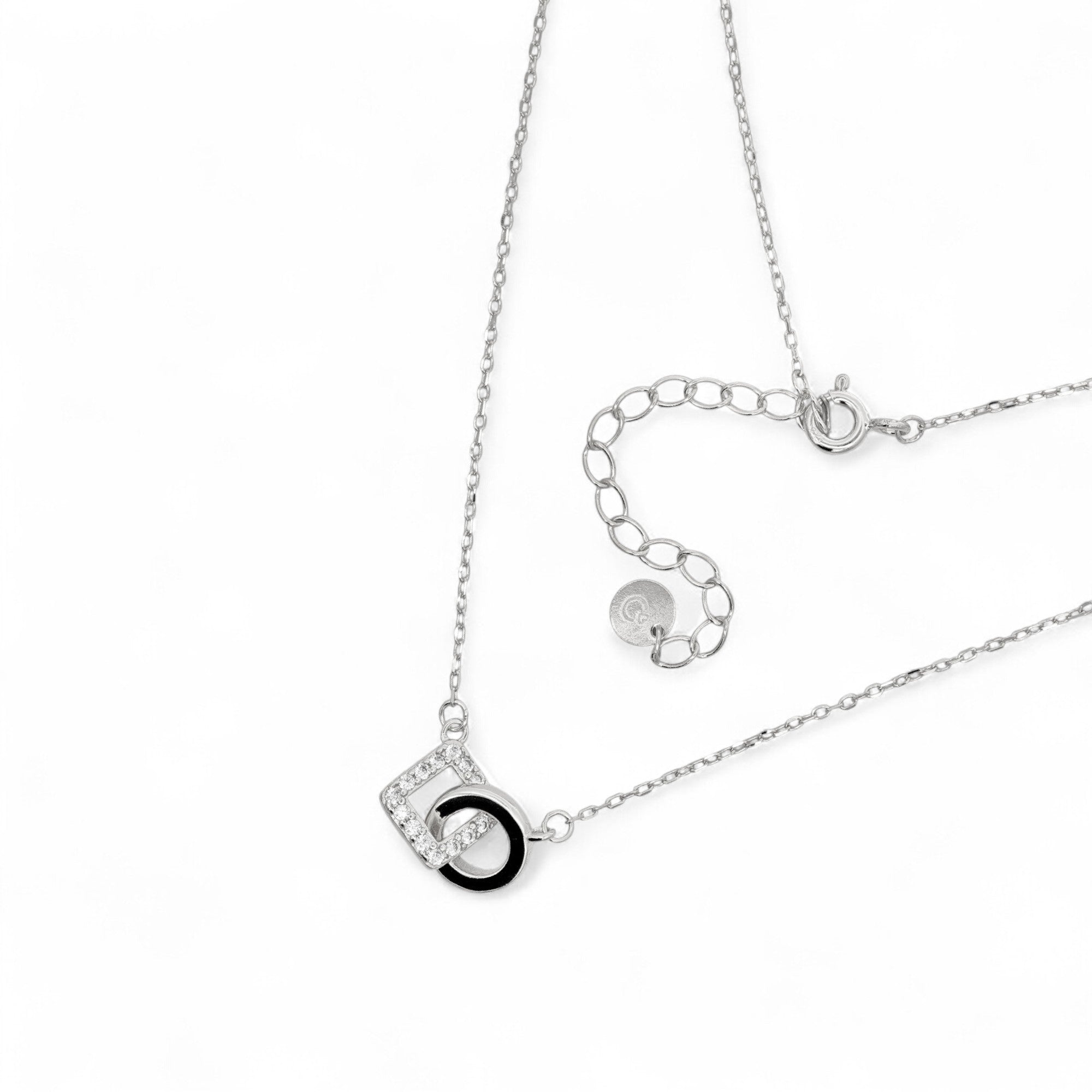 Collana Argento Nodo Geometrico