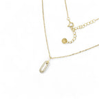 Collana in Argento con Pendente Rettangolare