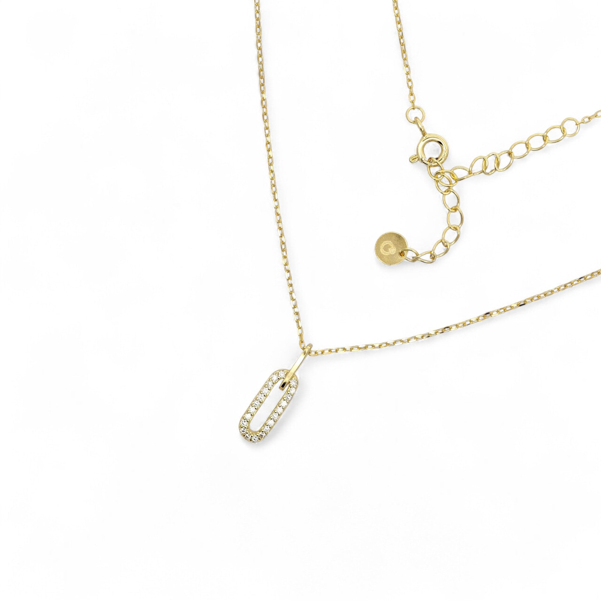 Collana in Argento con Pendente Rettangolare