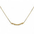 Collana nodo intrecciato brillante in Argento 925