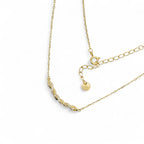 Collana nodo intrecciato brillante in Argento 925