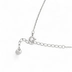 Collana nodo intrecciato brillante in Argento 925
