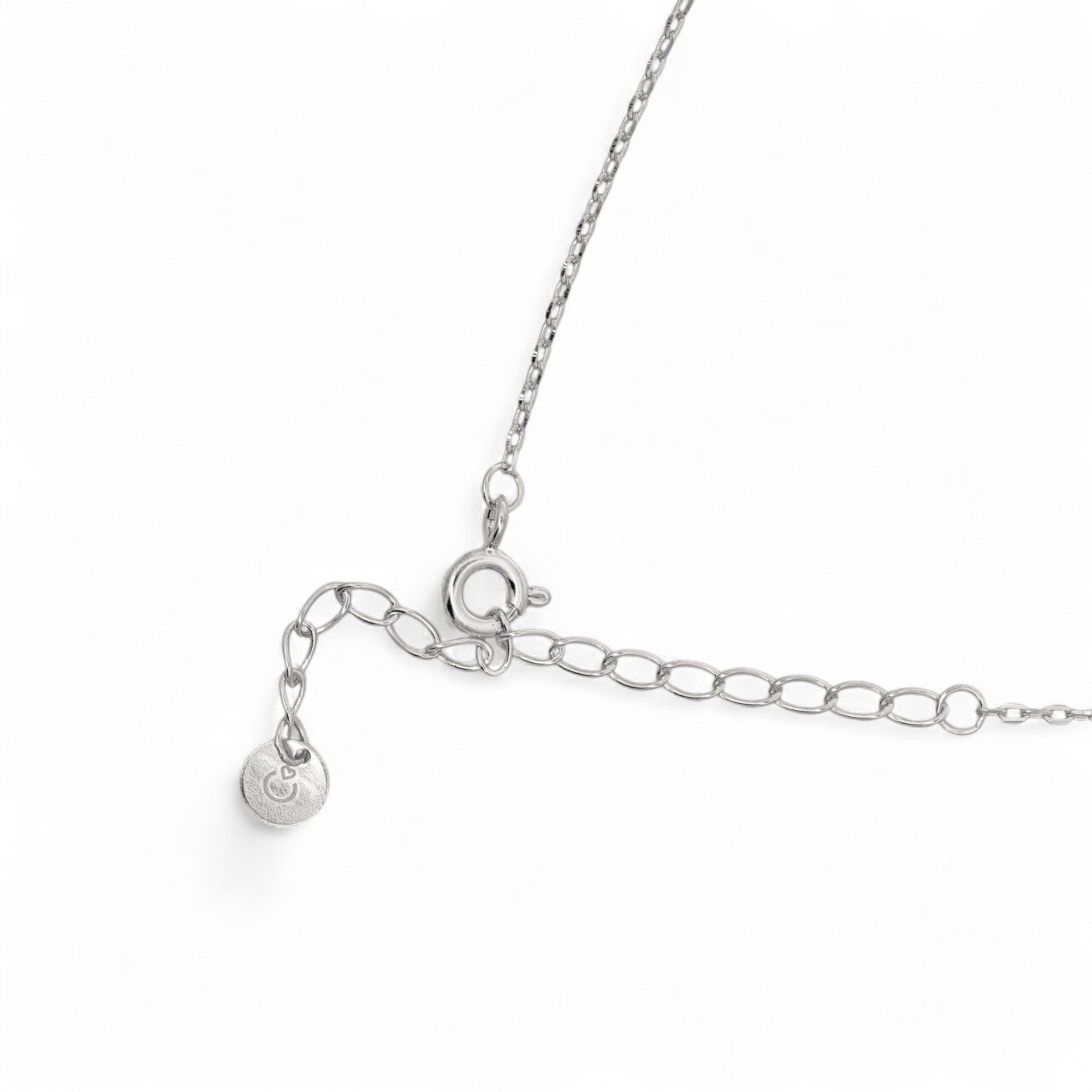 Collana nodo intrecciato brillante in Argento 925