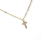 Collana Croce Brillante in Argento 925
