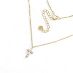 Collana Croce Brillante in Argento 925