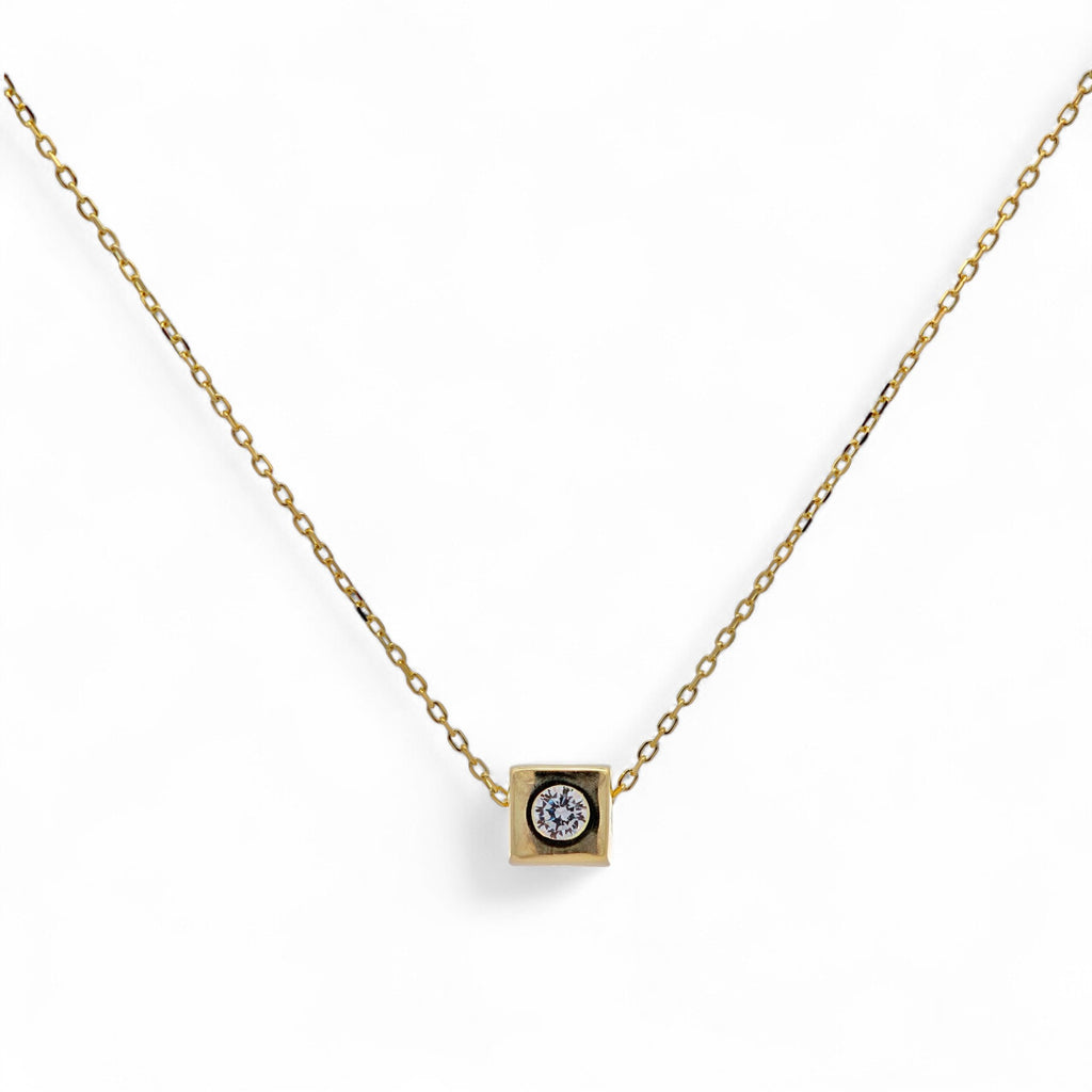 Collana cubo in Argento 925