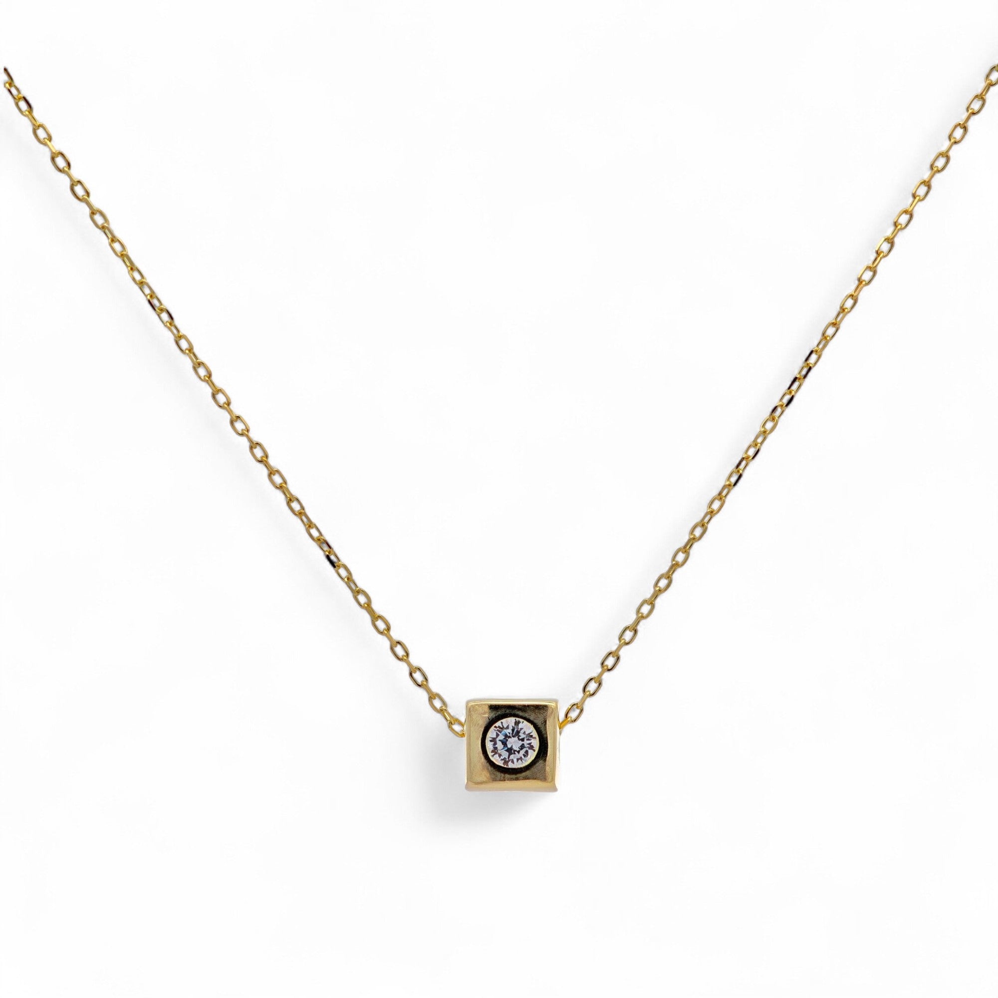 Collana cubo in Argento 925
