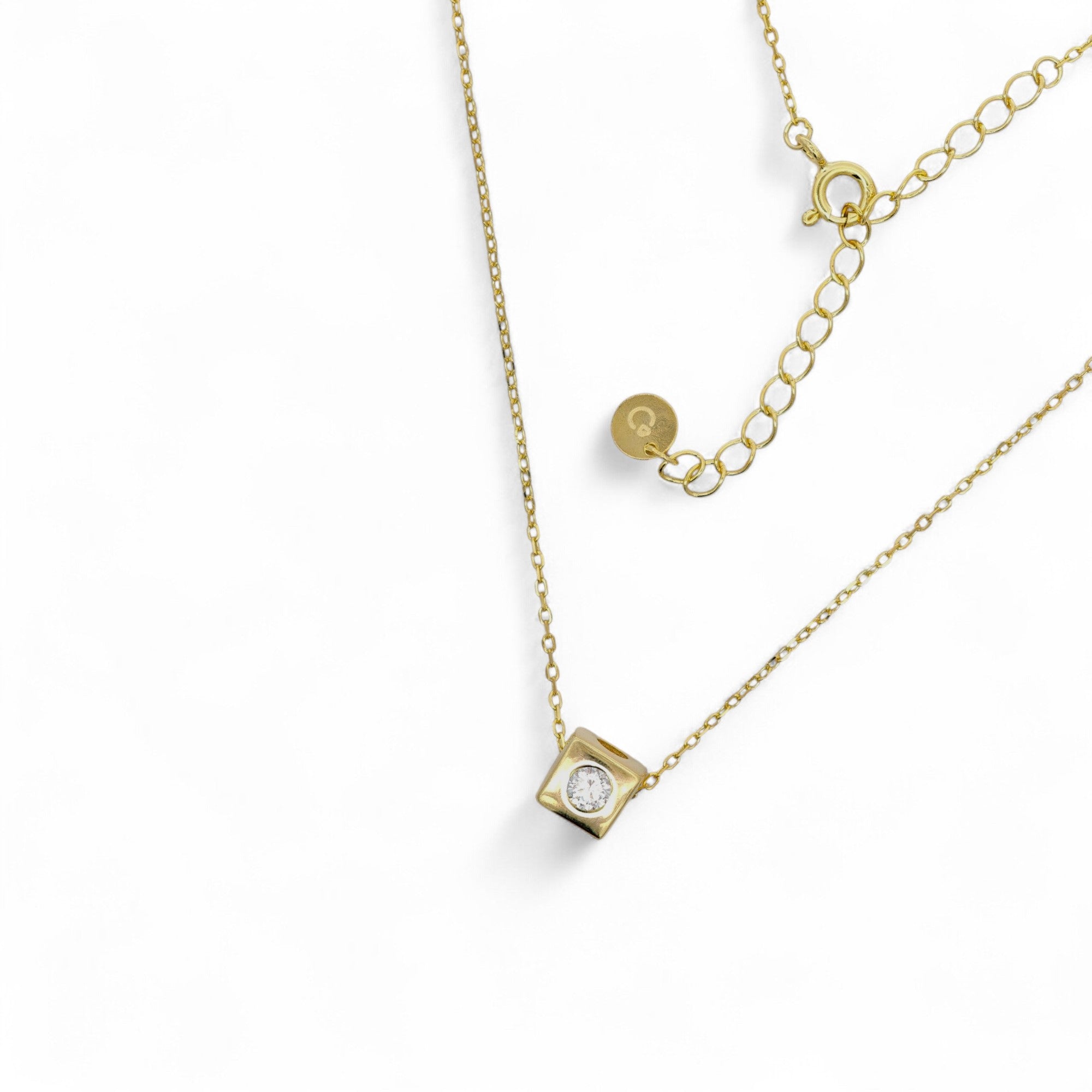 Collana cubo in Argento 925