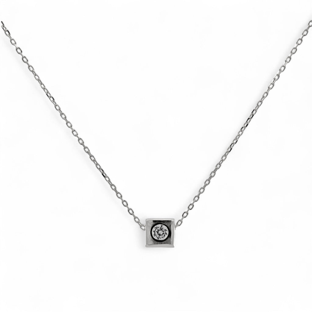 Collana cubo in Argento 925