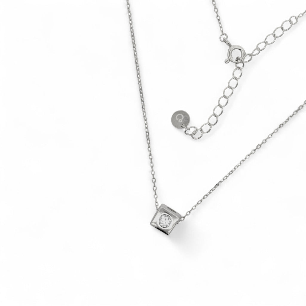 Collana cubo in Argento 925