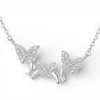 Collana Volo Di Farfalle In Argento 925