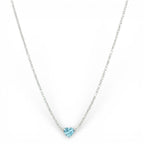 Collana Tennis con Cuore In Argento 925