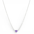 Collana Tennis con Cuore In Argento 925