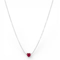Collana Tennis con Cuore In Argento 925