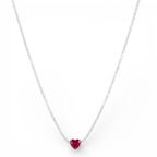 Collana Tennis con Cuore In Argento 925