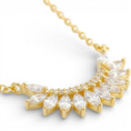 Collana Luce Incastonata con Pendente e Zirconi In Argento 925