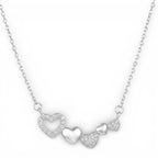 Collana Armonia di Cuori In Argento 925