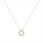 Collana Rollò con Cerchio Traforato e Navetta In Argento 925